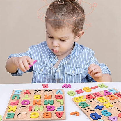 Kidology Wooden Puzzles 3Pcs for Toddlers for Kids Preschool Learning Toys