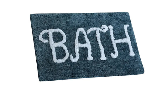 Aerohaven Modern Anti Slip Bathmat Teal Colour Microfiber