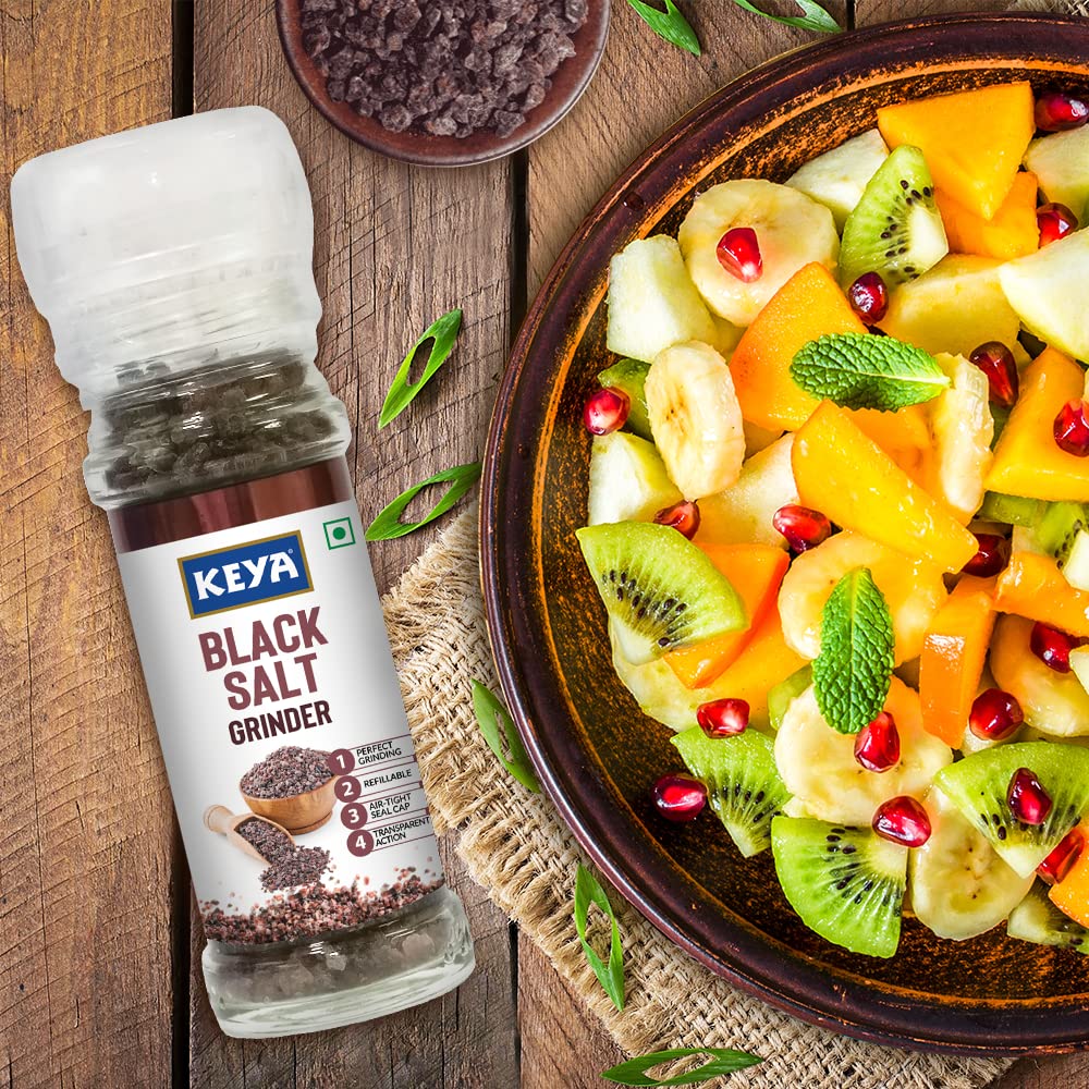 Keya Black Salt Grinder 100g