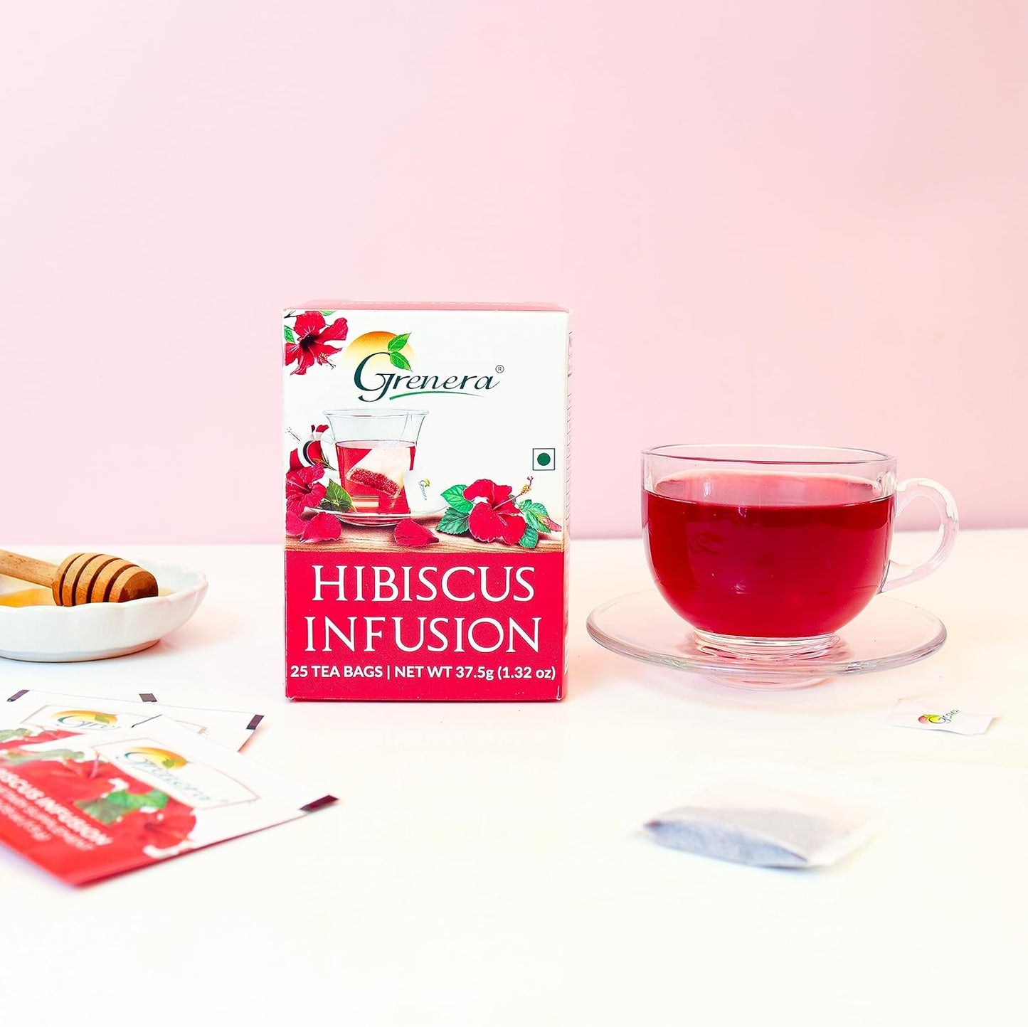 Grenera Hibiscus Tea - 25 Dips (Pack of 2)