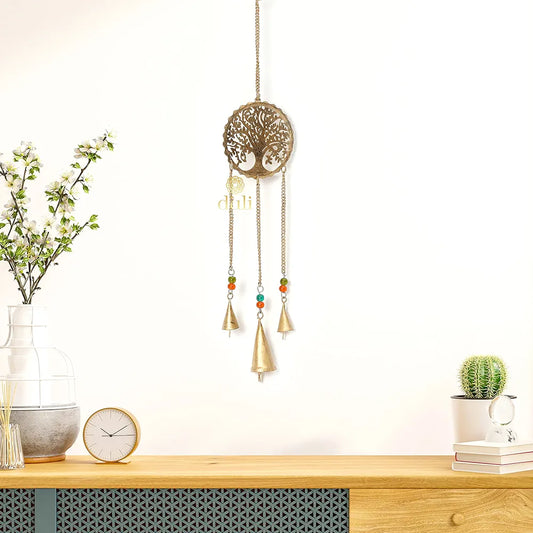 Duli Metal Tree Windchime Wall Hanging Feng Shui Rustic Wall Hangings