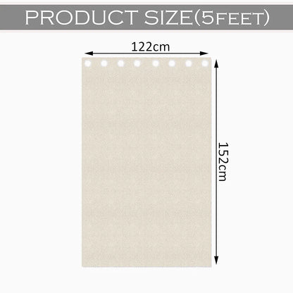 Kuber Industries Stylish Window Curtains for Living Room & Bedroom Web Net Cream