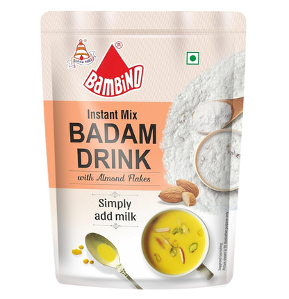 Bambino Instant Badam Drink Mix with Almond Flakes - 1 kg