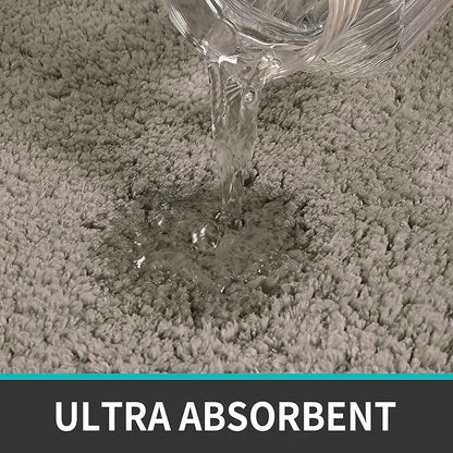 Luxe Home International Microfiber Runner Super Soft Non Slip Vegas Rugs 2X5 Ft Colour Taupe