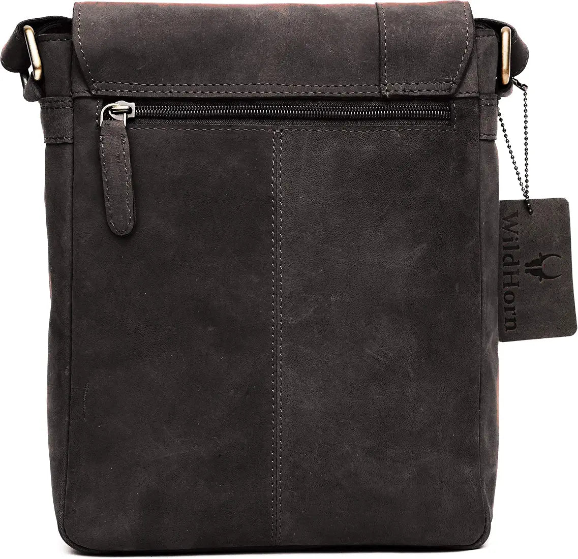 WildHorn� Leather 8.5 inch Sling Messenger Bag for Men I Multipurpose Crossbody Bag I Travel Bag with Adjustable Strap I IDIMENSION: L- 8.5inch H- 10.5inch W- 3inch
