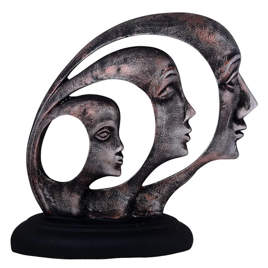 Zart Lady Ring Face Statue for Home Décor Showpiece Modern Art Lady Face