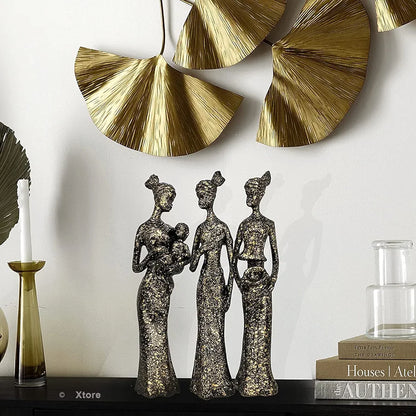 Xtore Beautiful Finish Uniquely Hand Crafted Home Decor African Tribal Women Art Piece