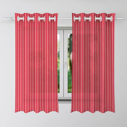 Kuber Industries Window Curtain Sheer Parda for Living Room Lining Net Colour Maroon Colour