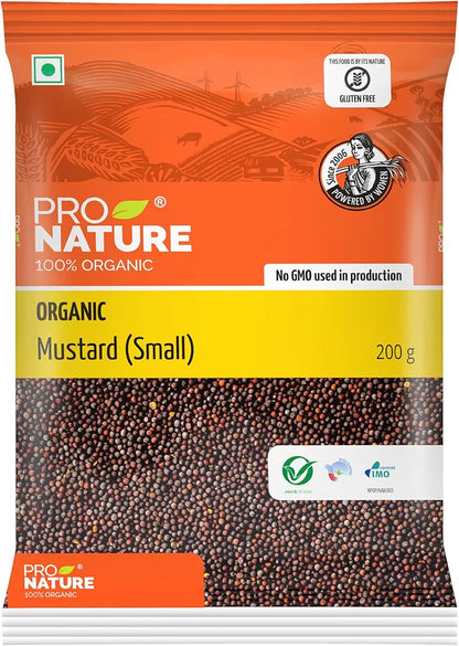 Pro Nature 100% Organic Mustard Seeds 200g