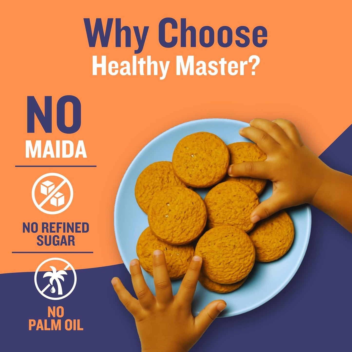 Healthy Master Millet Cookies - 120 gms Each (Pack of 2)