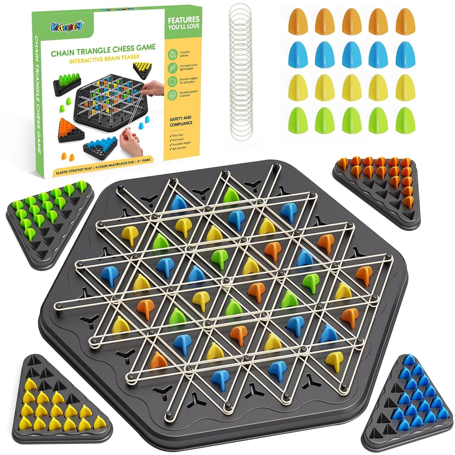 Kidology Chain Triangle Chess Game