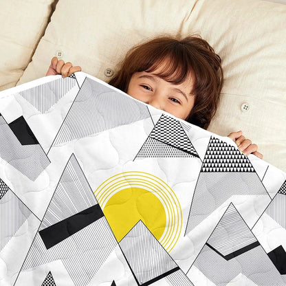 Divine Casa 120 GSM Microfiber Reversible Kids Single Bed Comforter Ultra-Soft Toddler Blanket Colour Dark Sapphire