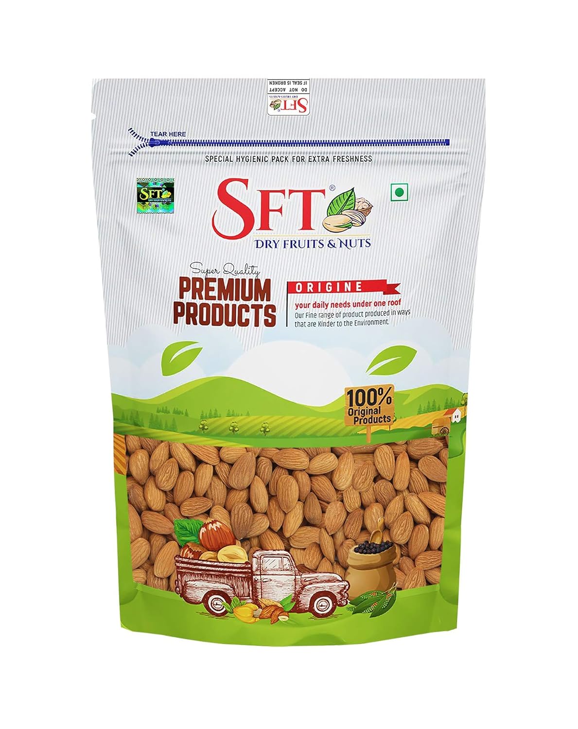 Sft Almonds California Badam Giri  - 500 gms