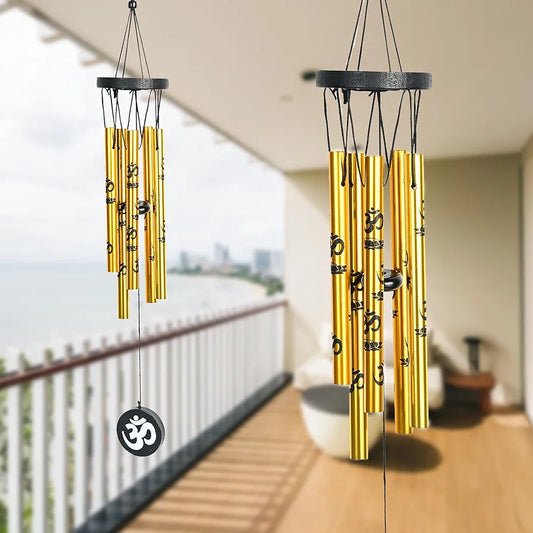 Zaicus Wind Chimes Wind Chime with Om Symbol Feng Shui Wind Chime-009