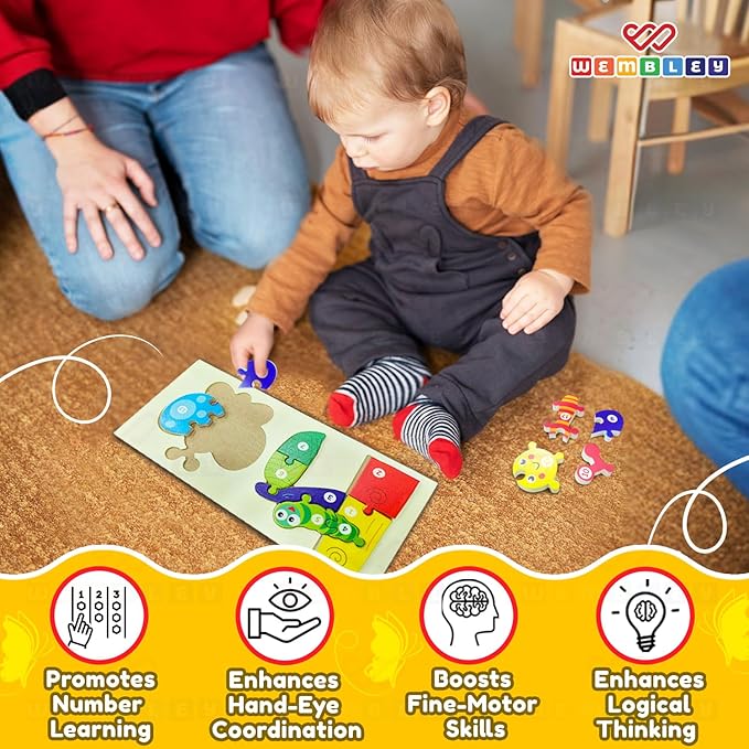 Wembley Wooden Jigsaw Puzzle for Kids Toy Butterfly Life Cycle
