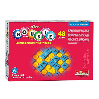 Toymate Red Housie 48 Reusable Card Game