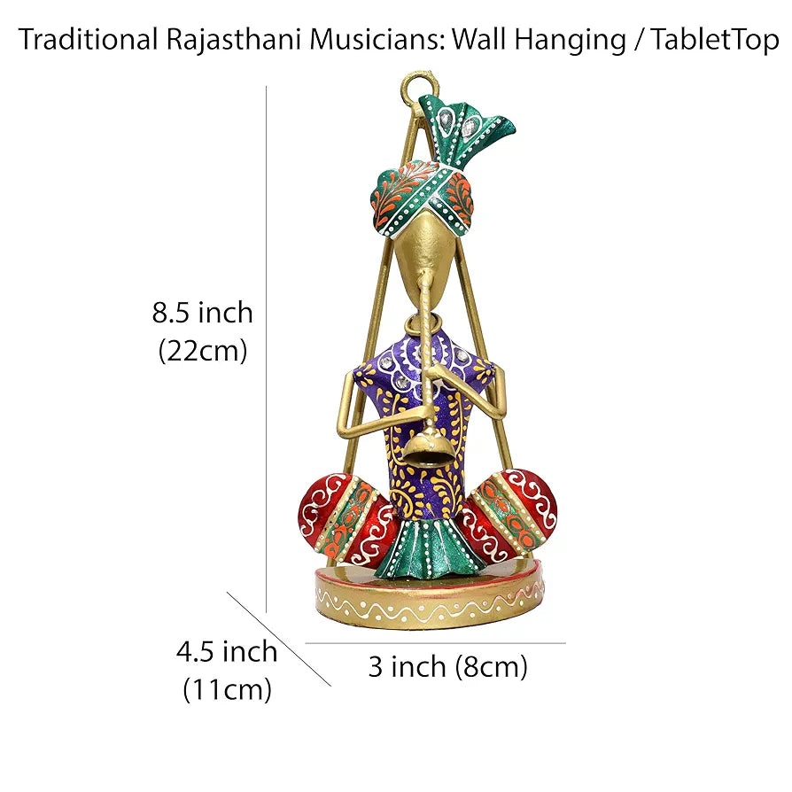 Kraftskala Traditional Musicians Tabletop Wall Hanging