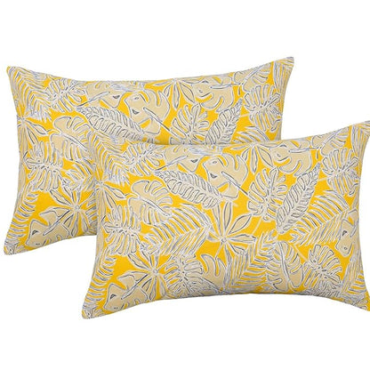 Huesland by Ahmedabad Cotton 144 TC Bedsheet for King Size Bed with 2 Pillow Covers | Grey & Yellow