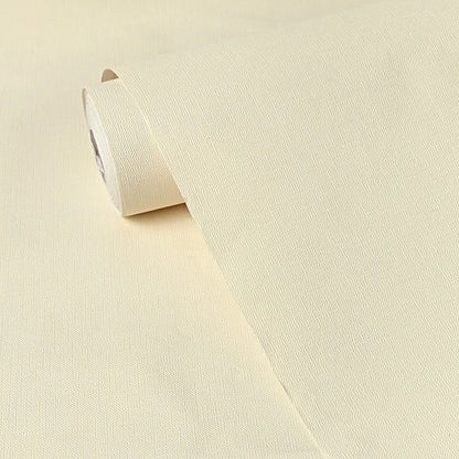 Jaamso Royals Light Cream Colour Plain Wallpaper for Walls For Kitchen