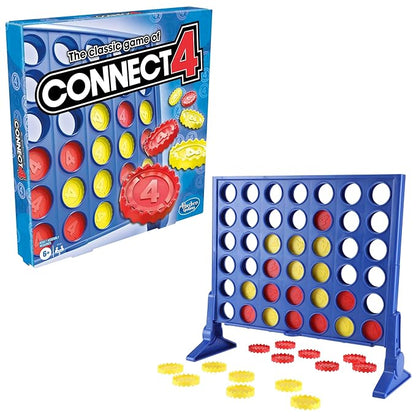 Hasbro Gaming the Classic Game of Connect 4 Grid Get 4 In A Row Strategy Game Multicolor
