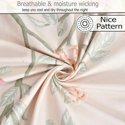 Fresh From Loom Microfiber Soft Cotton Bedsheet 200 TC Single Bed Bedsheet with 1 Pillow Cover Oyster Pink