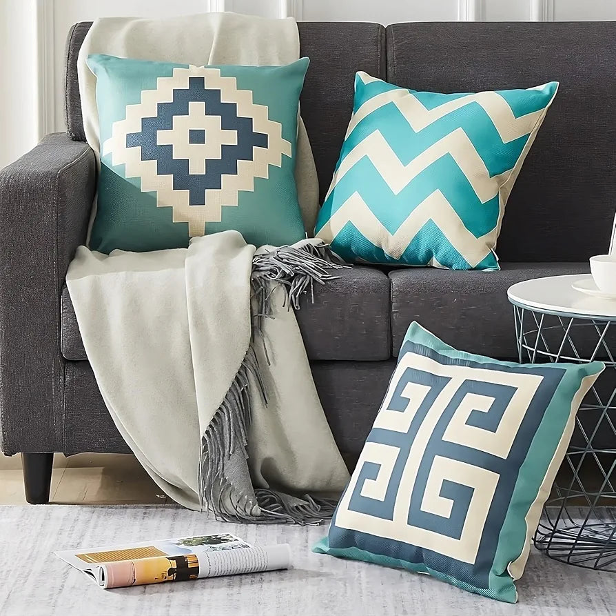 Aerohaven Set of 5 Abstract Designer Decorative Throw Pillow/Cushion Covers - CC123