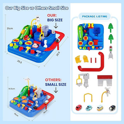 Kidology Car Race Tracks Toy 4 Car Included