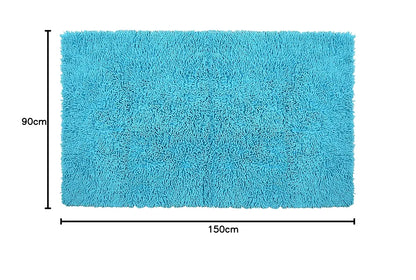 Saral Home Easy Living Saral Home Cotton Shaggy Anti-skid Rectangular Carpet