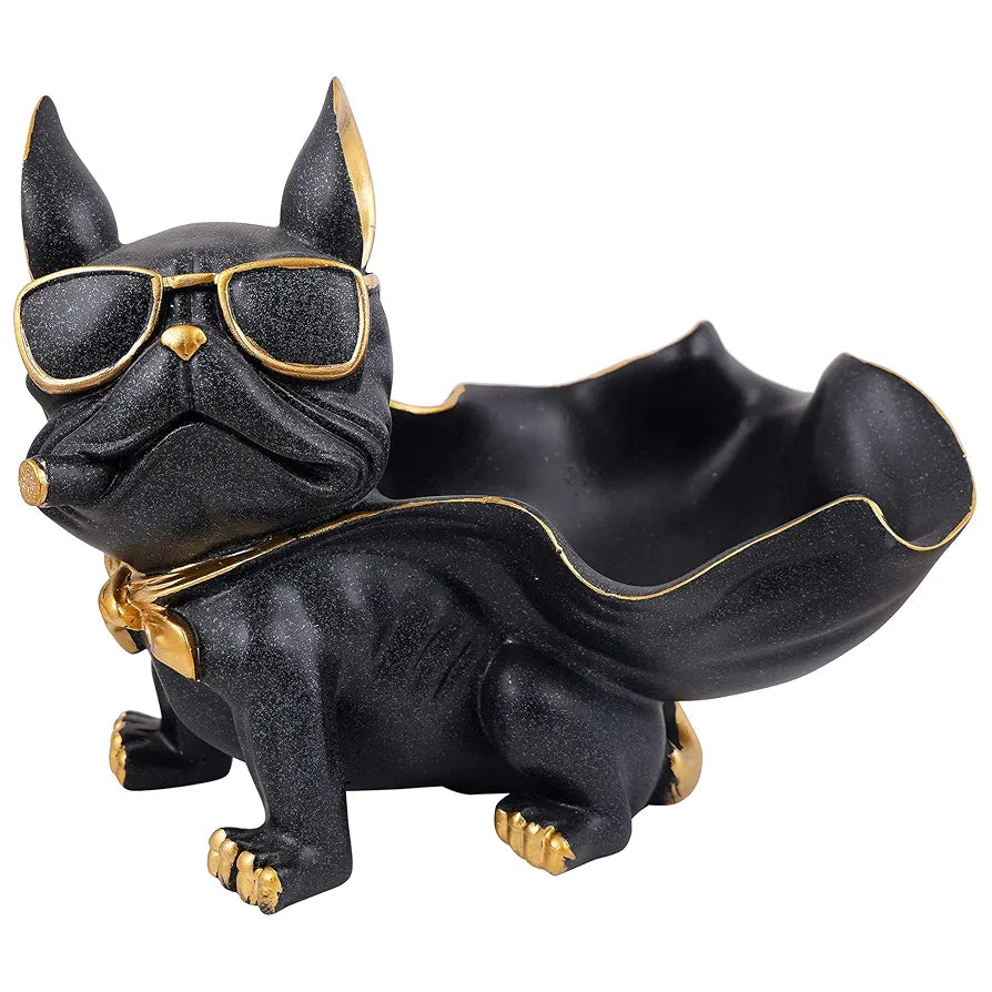 Zart Dog Showpiece for Home Decor showpiece Dog Bask Black