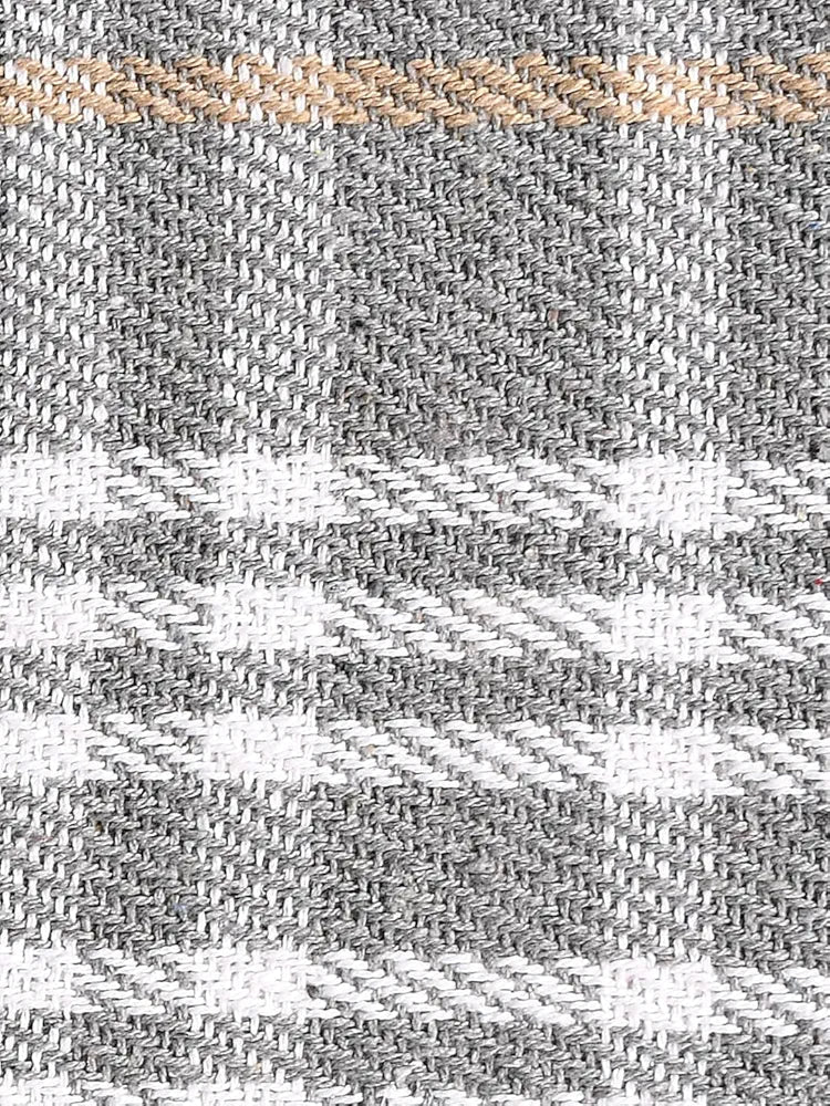 Sashaa World Soft Check Throw Blanket Colour Dark Grey