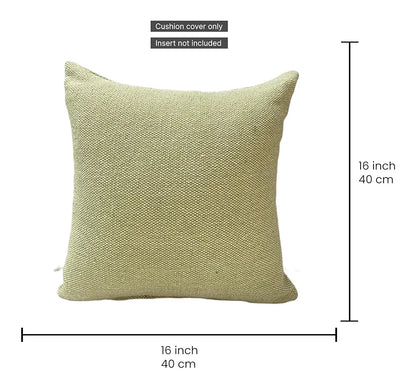 Sajavat Home Cotton Cushion Cover Colour Beige & Olive
