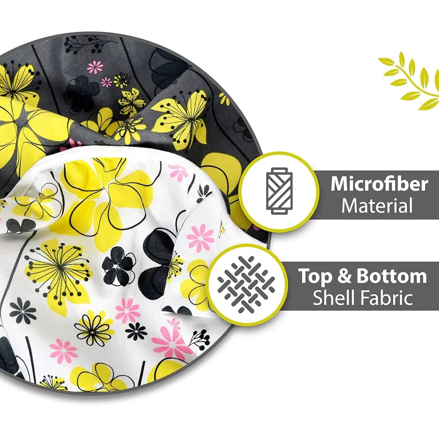 Divine Casa 120 GSM Microfiber Single Kids Dohar Soft & Lightweight Throw Blanket Floral Pattern Colour Tornado