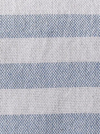 Sashaa World Striped Throw Super Soft & Breathable Bed Cover Blue & White