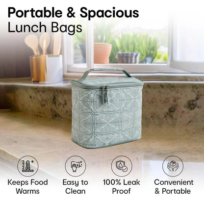 Anko Insulated Lunch Bag for Office Men Women Kids | Polyester | Portable | Tiffin Bag