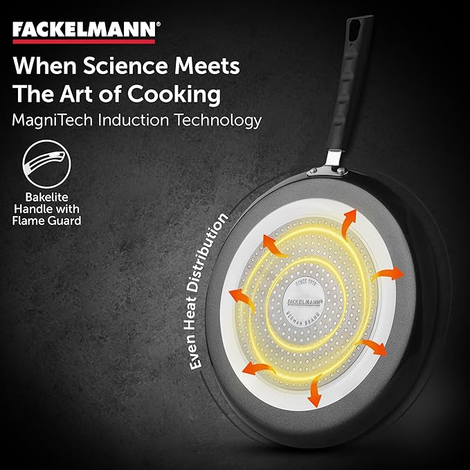 Fackelmann Quartz Nonstick Flat Tawa 28 Cm Greblon German Technology