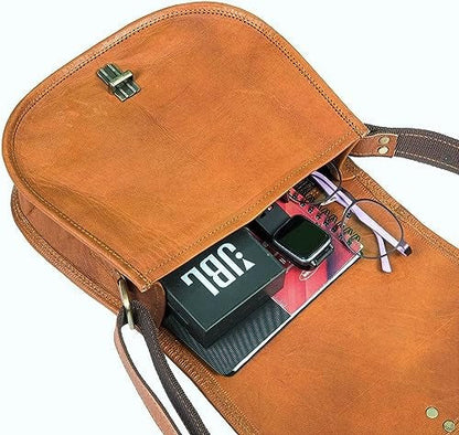 Craftshades – 5″7 Single Strip Handcrafted Messenger Leather Bag | 100% Genuine Leather