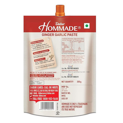 Dabur Hommade Ginger Garlic Paste - 200 gms
