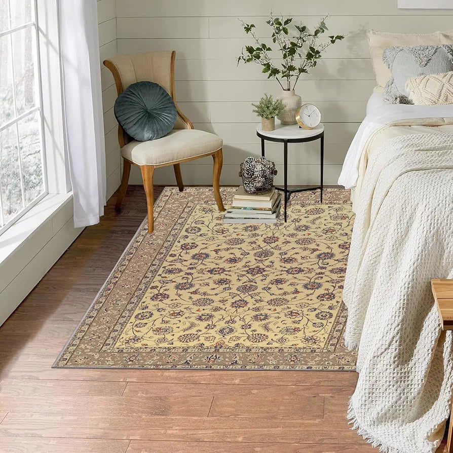 Ishro Home Premium Carpet For Hall, Bedroom, Living Room Pattern Mahal
