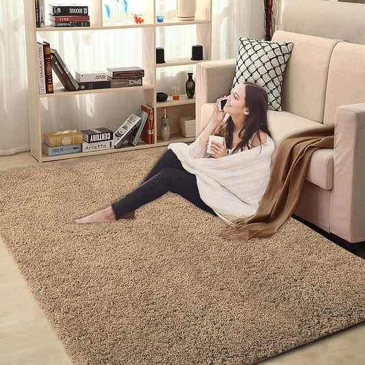 Luxe Home International Carpet Super Soft Anti Slip Vegas Rectangular Rugs 3X5 Feet Colour Gold