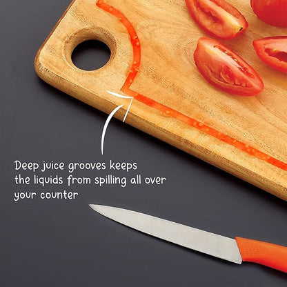 Hazel Neem Wood Chopping Board 12 x 17 Inch (43.5 x 30.7 cm) Vegetable Chopping Board
