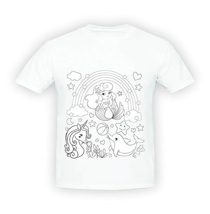 Ratna's Paint Your T-shirt a Perfect Art and Craft Kit for Kids | Mermaid