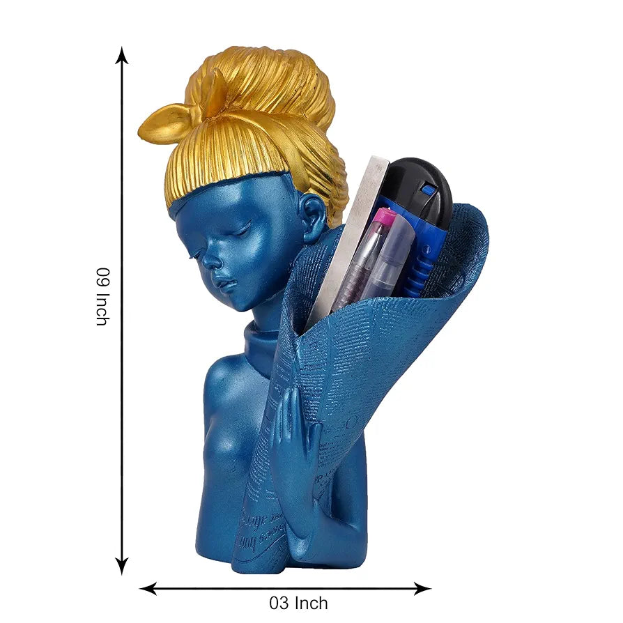 Zart Angel Girl Showpiece Winged Fairy Statue for Shelves