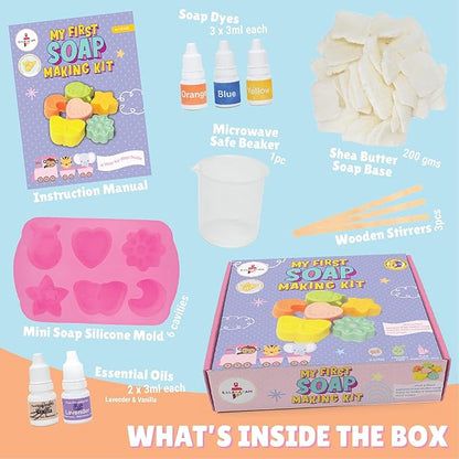 Kalakaram Diy My First Soap Making Kit | Craft 6 Making Activity for Kids | Diy Kit for Kids | Diy Science Kit