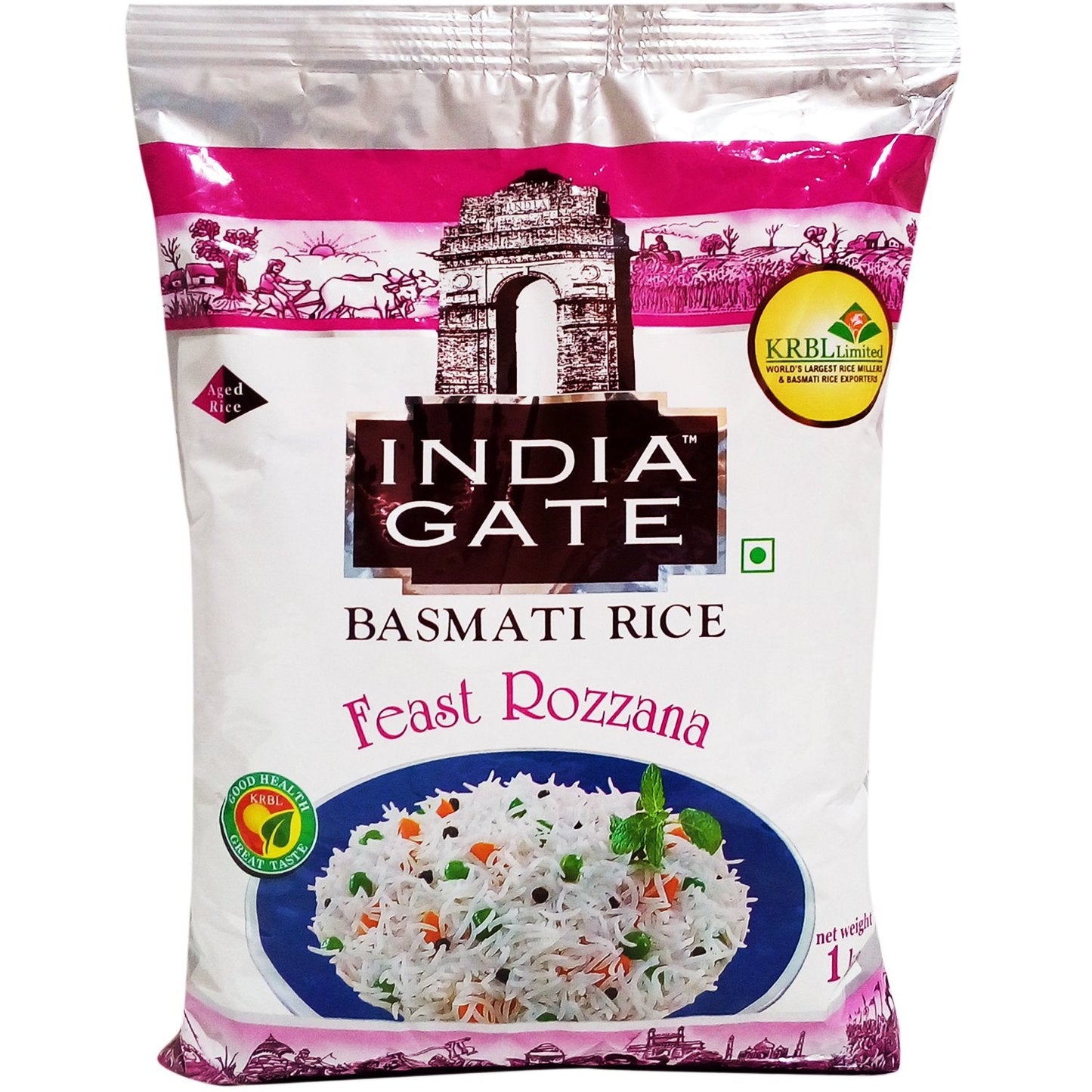 India Gate Basmati Rice Feast Rossana - 1000 gms