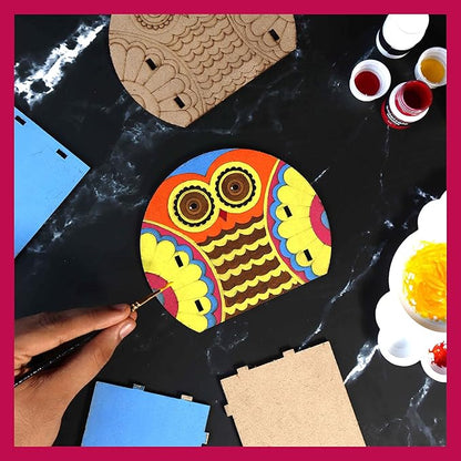 Solobolo Madhubani Pen Stand Painting Kit | Art and Craft Kit for Girls 9-12 | Pen Stand for Kids Diy Kit With Art Supplies
