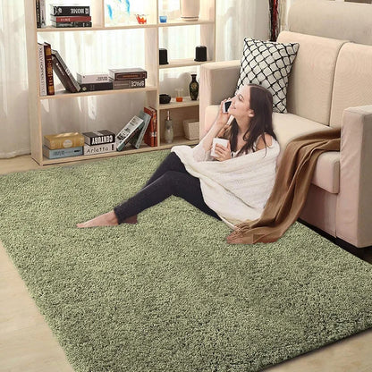 Luxe Home International Carpet Super Soft Anti Slip Vegas Rectangular Rugs 3X5 Feet Colour Green