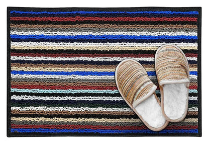 BSB Home Kingstone Soft Microfiber Tufted Antiskid Doormat for Room Office Entrance Set of 3 Multicolour