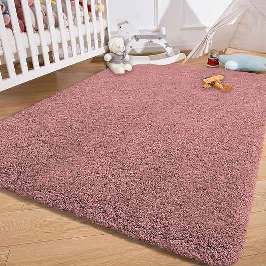Luxe Home International Carpet Super Soft Anti Slip Vegas Rectangular Rugs 3X5 Feet Colour Fuscia