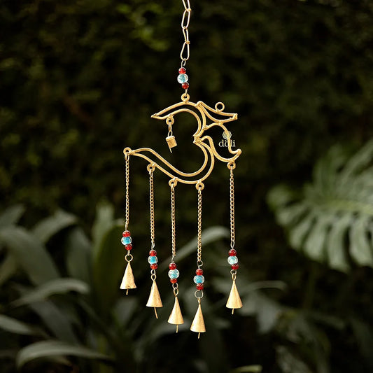 Duli Metal Om Windchime with Bells Feng Shui