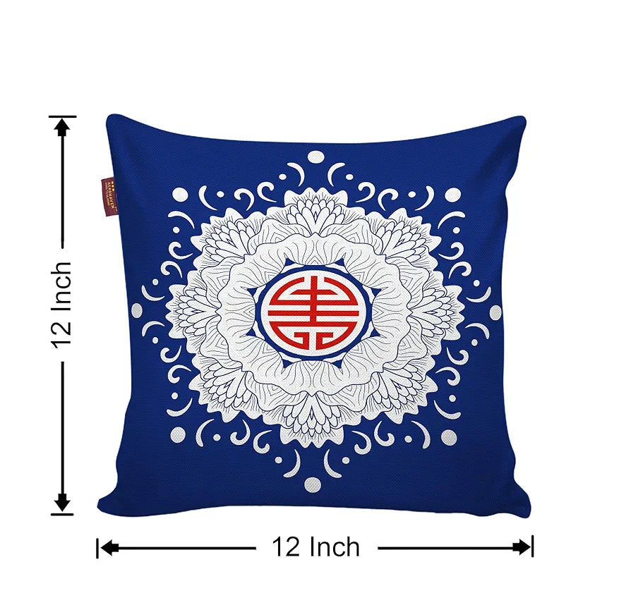 Aerohaven Set of 5 Turkish Designer Decorative Throw Pillow/Cushion Covers Colour Blue